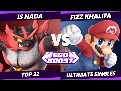 EGOBOOST - Is Nada (Incineroar, Young Link) Vs. Fizz Khalifa (Mario, Wolf) Smash Ultimate - SSBU