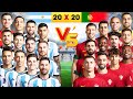 2023 Argentina 🆚 2023 Portugal (Messi, Ronaldo, Martinez, Di Maria, Fernandez, Joao Felix)
