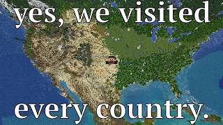 Visiting EVERY COUNTRY in a 1:1000 scale Minecraft Earth Map