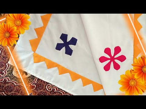 How to Cut & Stitch Simple Aplic Border Design by Shagufta's Creation