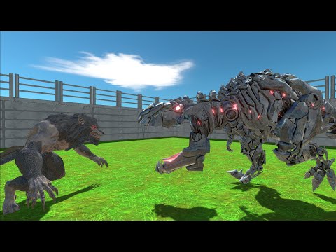 WERE WOLF VS TEK REK - Animal Revolt Battle Simulator