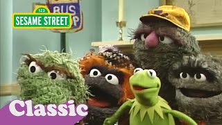 Kermit&#39;s New Bus Stop with Oscar the Grouch | Sesame Street Classic