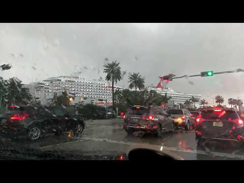 Carnival Glory Departing The Port Of Miami...
