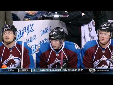 2/18/13: Avalanche's Matt Duchene scores after being a mile offside vs. Predators