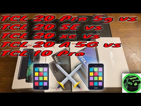 TCL 20 Pro 5g vs TCL 20 SE vs TCL 20 xe vs TCL 20 A 5G vs TCL 10 Pro Benchmark 3d FPS