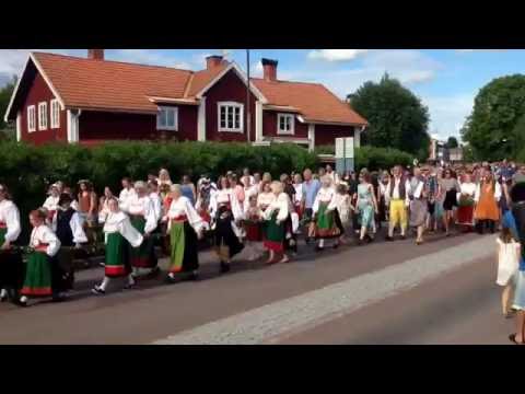 AMAZING...2016 Midsummer celebrations in Orsa, Sweden - colourful spectacle.