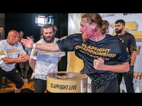 ‘the Cannon’ battles ‘Raven’ for the SlapFIGHT Lightweight Championship