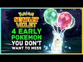 Pokemon Scarlet and Violet - 4 Amazing Early Game Pokémon! Flying Pikachu, Ralts & More!
