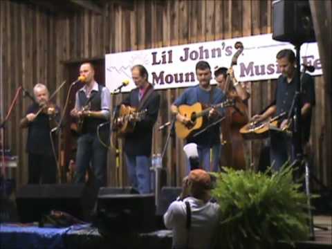 Donna Hughes, Tony Rice & others backstage at Lil' John's Mountain Music Festival