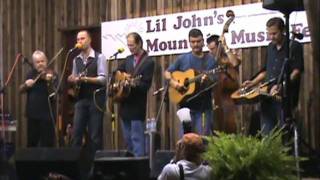 Donna Hughes, Tony Rice & others backstage at Lil' John's Mountain Music Festival