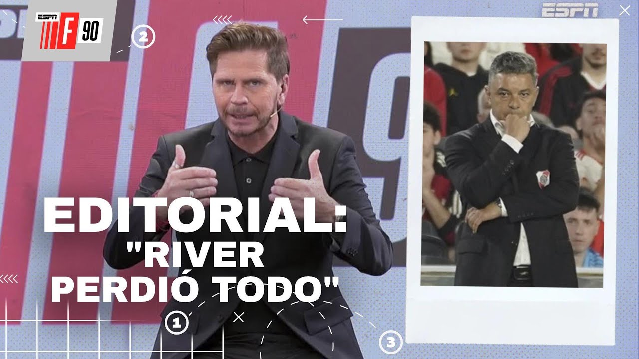 "EL QUE MÁS RESPONSABILIDAD TIENE ES GALLARDO": el Pollo abrió #ESPNF90 con un editorial sobre River