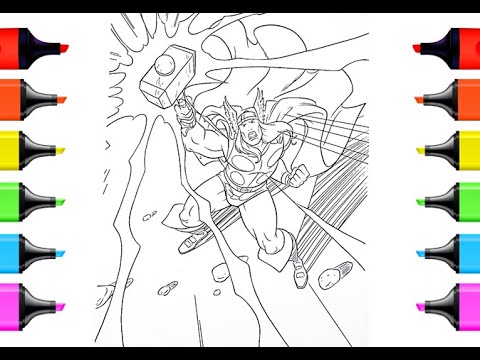Coloring Thor the Mighty Avengers