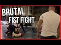Brutal fist fight in Liverpool city centre