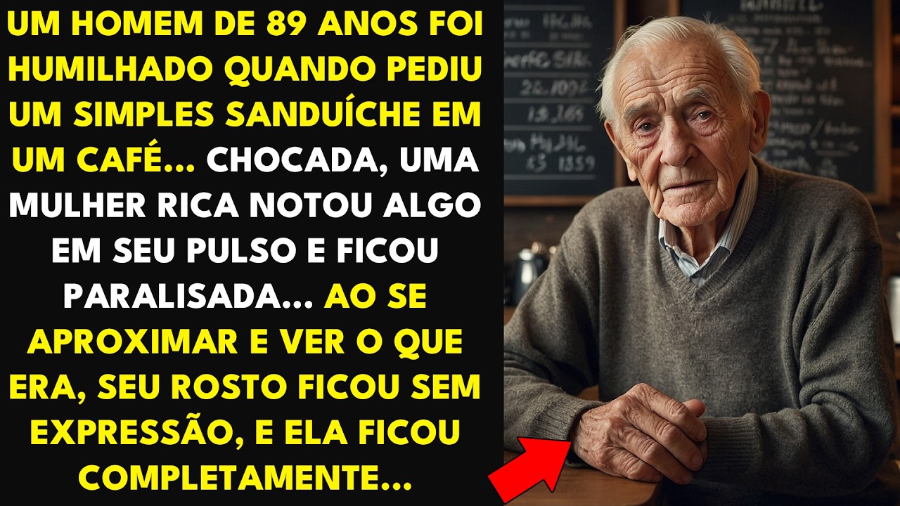 UM HOMEM DE 89 ANOS FOI HUMILHADO QUANDO PEDIU UM SIMPLES SANDUÍCHE EM UM CAFÉ QUANDO...