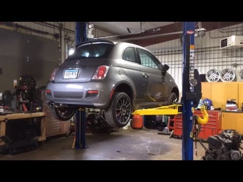 2012+ fiat 500 rear brake pad upgrade replacement DIY
