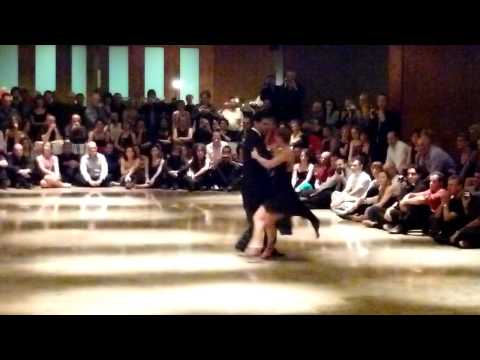  Sebastian Arce  and  Mariana Montes  are  dancing  to  the  tango  "  Amurado  "