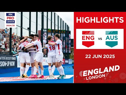 FIH Hockey Pro League 2024-25 Highlights: England vs Australia (M) | Match 2