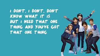 Download lagu One Thing - One Direction (Lyrics) mp3 Download lagu One Thing - One Direction (Lyrics) mp3