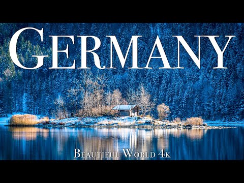 Germany Winter 4K Drone Nature Film - Calming Piano Music - Amazing Nature