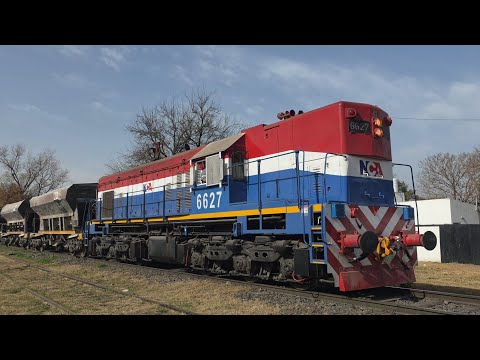 [4K] Tren de tolvas mineras de NCA con destino a Ferreyra pasando por Marcos Juárez!!!!!!