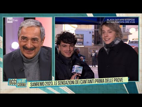Sanremo 2023, le sensazioni di Leo Gassman prima delle prove - Oggi è un altro giorno 06/02/2023