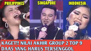 Download lagu Kaget!! Total Nilai Juri Tadi Malam Top 9 Group 2 DAA5, Yang Tersenggol mp3