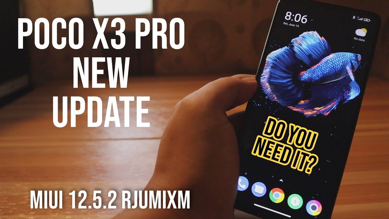 POCO X3 PRO NEW UPDATE - MIUI 12.5.2 RJUMIXM