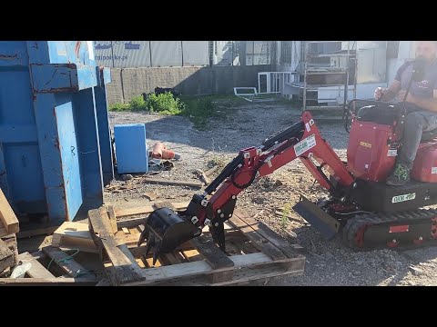 MiniEscavatore GIOR 700 PRO Braccio Allungato Pollice Trattenitore & Benna - NUOVO da Giordano Cairo