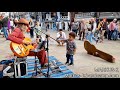 BOTTLENECK BLUES - a UNIQUE version of ‘Sixteen Tons’ on the Street in Chester