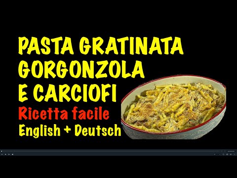 PASTA GRATINATA GORGONZOLA E CARCIOFI