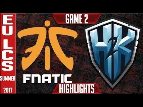 Fnatic vs H2K Highlights Game 2 EU LCS Regional World Qualifiers 2017 FNC vs H2K G2