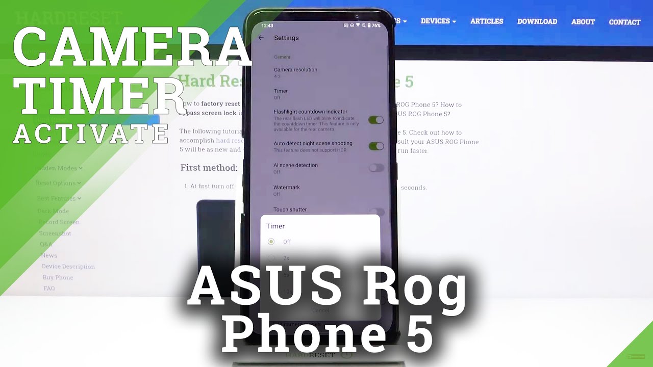 How to Activate Camera Timer on ASUS ROG Phone 5 – Camera Delay