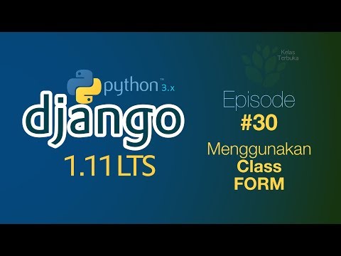 Belajar Django 30 Menggunakan Class Form