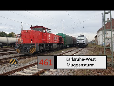 AVG Führerstandsmitfahrt Karlsruhe-West - Muggensturm