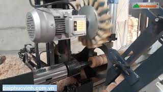 MÁY TIỆN GỖ CNC 2 DAO, NẠP PHÔI TỰ ĐỘNG | WM-1500ADL | WOODMASTER