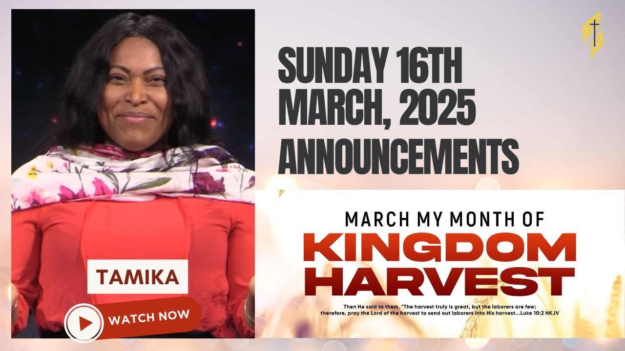 Fountain of Grace Announcements | Sunday 16th March , 2025