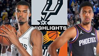 Victor Wembanyama - Stephon Castle - De'Aaron Fox - San Antonio Spurs - Phoenix Suns
