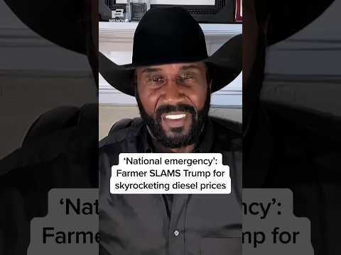 'National emergency': Farmer SLAMS Trump for skyrocketing diesel prices
