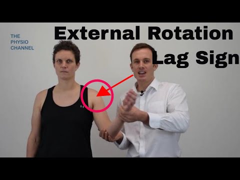 Externe Rotationsverzögerungszeichen Schulter-Rotatorenmanschettenrisstest