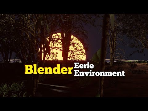 Hyperlapse of making an eerie environment | Blender | CGI Station