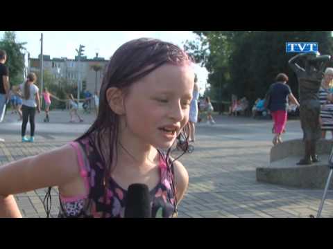 Dyskoteka przy fontannie