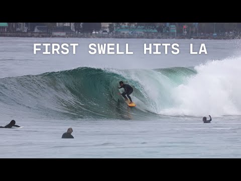 LA Surf Wakes Up (first swell of the year)