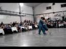  Fabian Peralta  and  Virginia Pandolfi  are  dancing  to  the  tango  "  Sinsabor  "