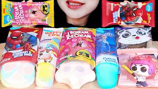 Download lagu ASMR ES KRIM KARAKTER 🫠 PATRICK, SPIDERMAN, FROZEN, HAPPY COW, AICE SANDWICH COOKIES, AICE MOCHI mp3