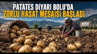  Patates Diyarı Bolu’da Zorlu Hasat Mesaisi Başladı