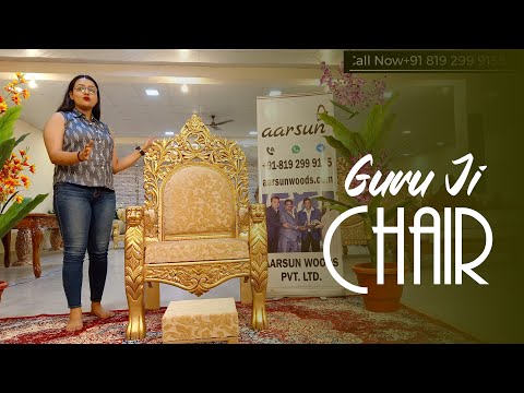 YT801 Guruji Sangat Gaddi | special chair for sacred space | folding chair for global delivery Video