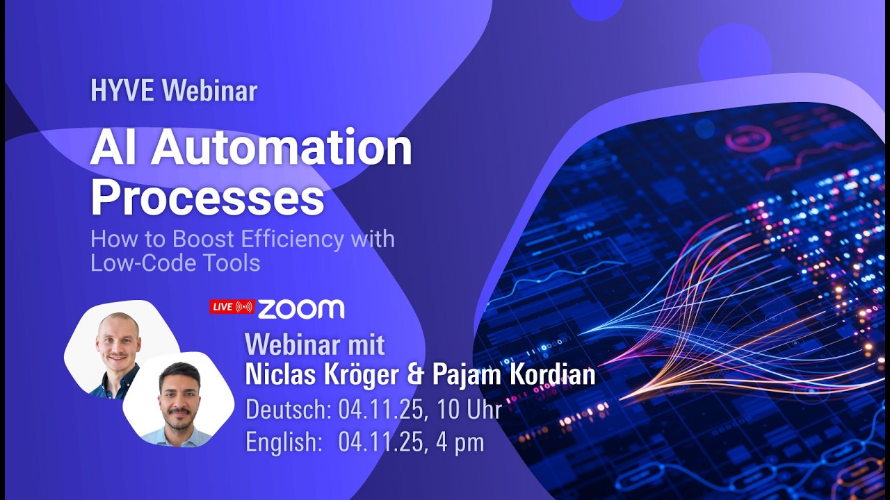 Webinar: AI Automation Processes – How to Boost Efficiency with Low-Code Tools (English)
