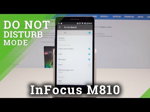 How to Activate Do Not Disturb Mode in InFocus M810 - Silent Mode