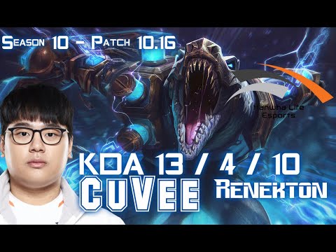 HLE CuVee RENEKTON vs CAMILLE Top - Patch 10.16 KR Ranked