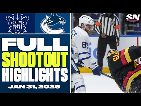 Toronto Maple Leafs at Vancouver Canucks | FULL Shootout Highlights - January 31, 2026